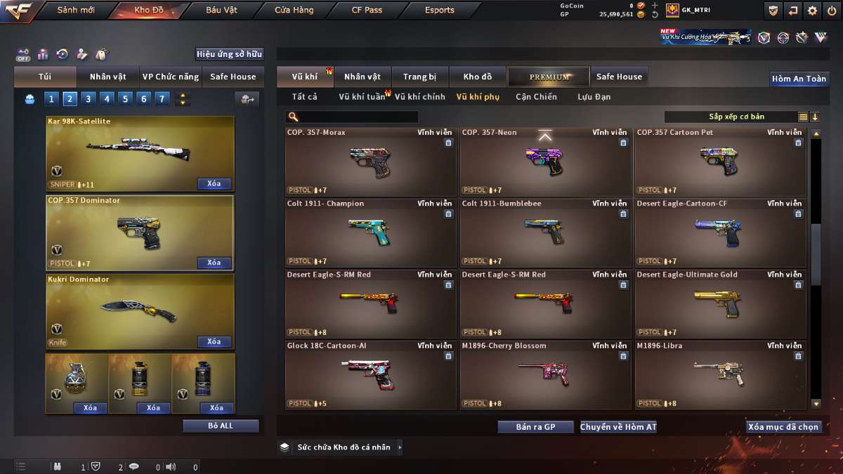 shop acc cf uy tin gia re